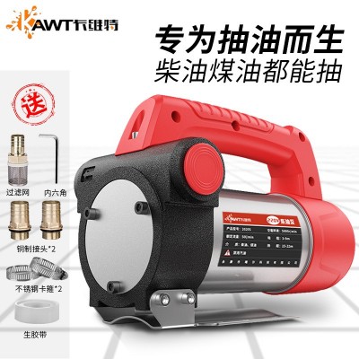 电动抽油泵12V24V220V伏自吸加油泵柴油抽油机器小型加油图2