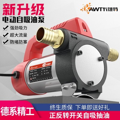 电动抽油泵12V24V220V伏自吸加油泵柴油抽油机器小型加油图3