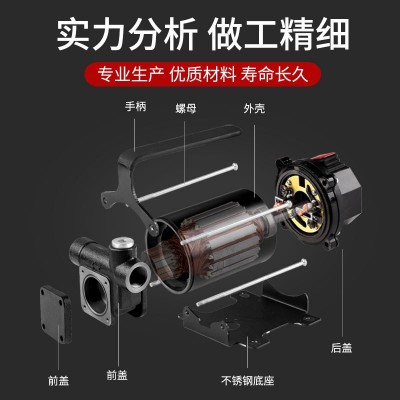 抽油泵12v24v220v防爆大流量柴汽油电动车载加油机设备小型自吸泵图2