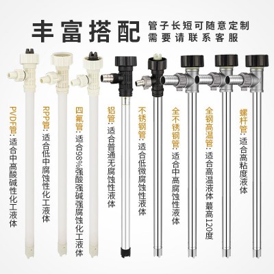 手提充电式抽油泵大流量电动插桶泵高粘度耐腐蚀锂电池浆料抽液泵图2