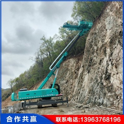 液压回转式护坡锚固钻机 基坑护坡钻机 应用广泛图5