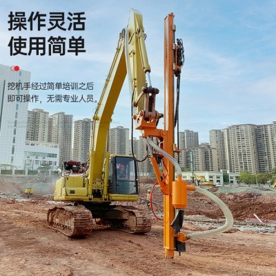 二手挖机改装钻机 挖改潜孔钻 岩石钻孔机 快速省钱提升效率图2