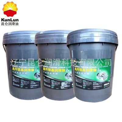 昆仑润滑油黄油 通用锂基润滑脂3/2/1号 15kg/桶 原厂 通用脂批发图3