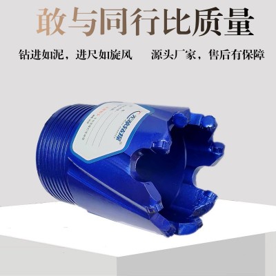 旋风钻进尺快灰岩复合片钻头组合齿取芯完整金刚石复合片地质勘探图3