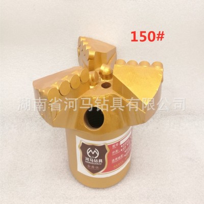 批发包邮 130mm矿山开采 煤矿金刚石复合片pdc 三翼内凹无芯钻头图5