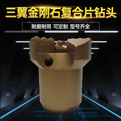 钻岩牌94三翼无芯金刚石复合片PDC钻头图4