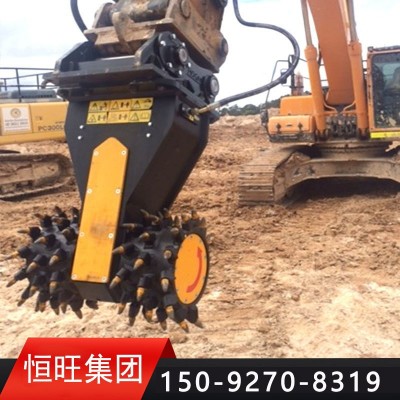 挖掘机改装铣挖机子弹头钻齿隧道掘进修正煤矿开挖铣挖机设备图3