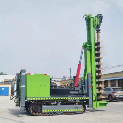 光伏地基旋挖打桩机 0-300mm直径3米工程钻机 腾达机械 360度可旋转图2