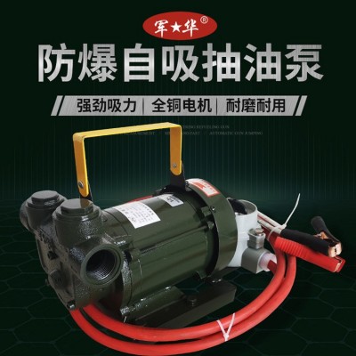 军华防爆自吸抽油泵汽油柴油电动大功率抽油机12V24V220V高扬程泵图2