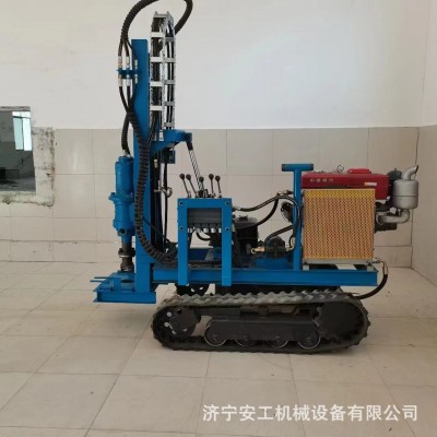 履带式光伏地钉打桩机 螺旋钻太阳能光伏钻孔机 拧地钉打桩机厂家图2