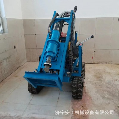 履带式光伏地钉打桩机 螺旋钻太阳能光伏钻孔机 拧地钉打桩机厂家图3