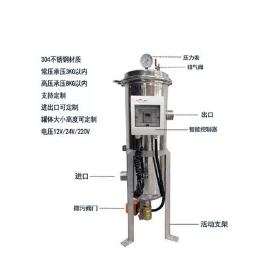 全自动自清洗过滤器反冲洗过滤器304不锈钢袋式过滤器自动排污图3
