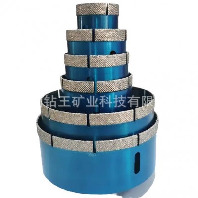 跨境电商金刚石开孔器 瓷砖打孔器 钻孔开孔一体钢金刚砂钎焊钻头图5