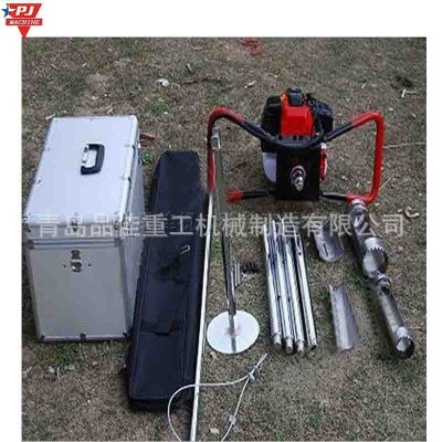 手持式不锈钢土壤采样器 汽油动力取土钻 考古调查土壤打孔取样机图3