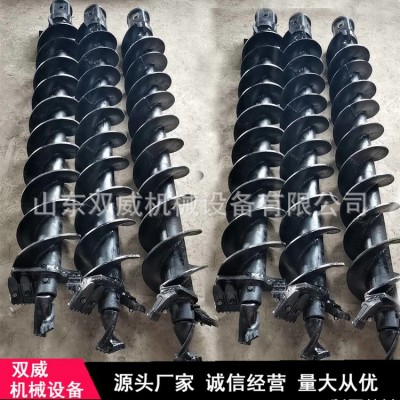 挖掘机打桩机螺旋钻杆 高效螺旋钻杆 打高速路基用螺旋钻杆厂家图4