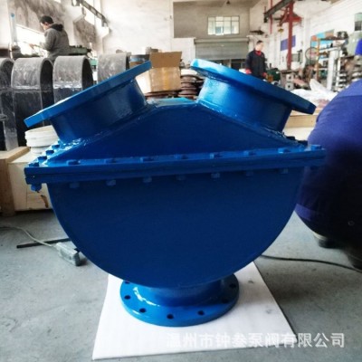 H49J-16C 球形换向止回阀 H49J手动法兰常温 矿浆三通换向止回阀图3