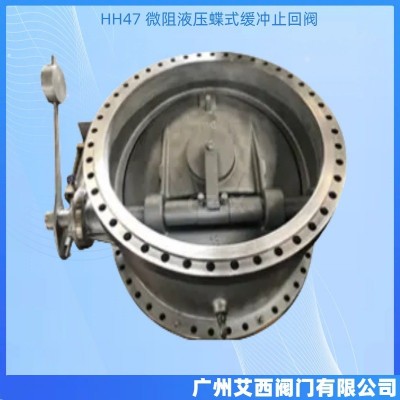 HH47 水利控制 单向阀 微阻液压缓闭止回阀 蝶式缓冲止回阀图4