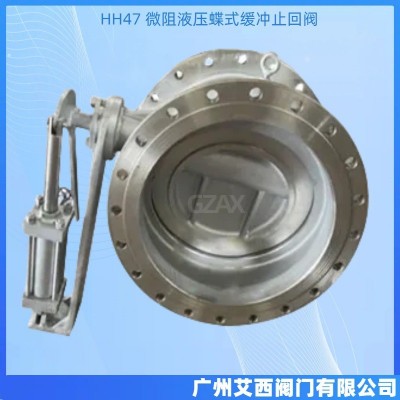 HH47 水利控制 单向阀 微阻液压缓闭止回阀 蝶式缓冲止回阀图3