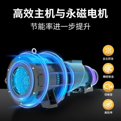葆德节能气泵7.5/15kw螺杆式空压机静音空气压缩机永磁变频螺杆机图4