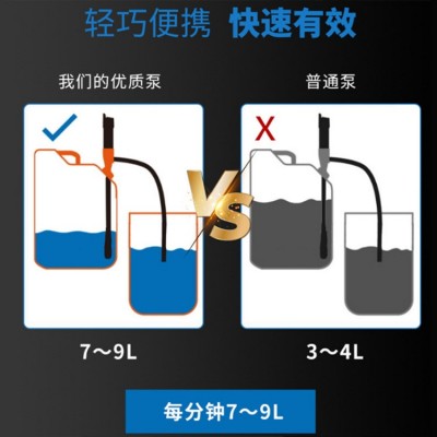 抽油泵电池油抽电池供电方便携带软管输油泵户外汽修液体输送管泵图3